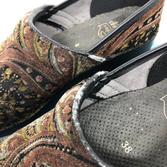 Dansko Vegan Professional Paisley Tapestry Velvet Clogs size 7.5-8 - Picture 12 of 16